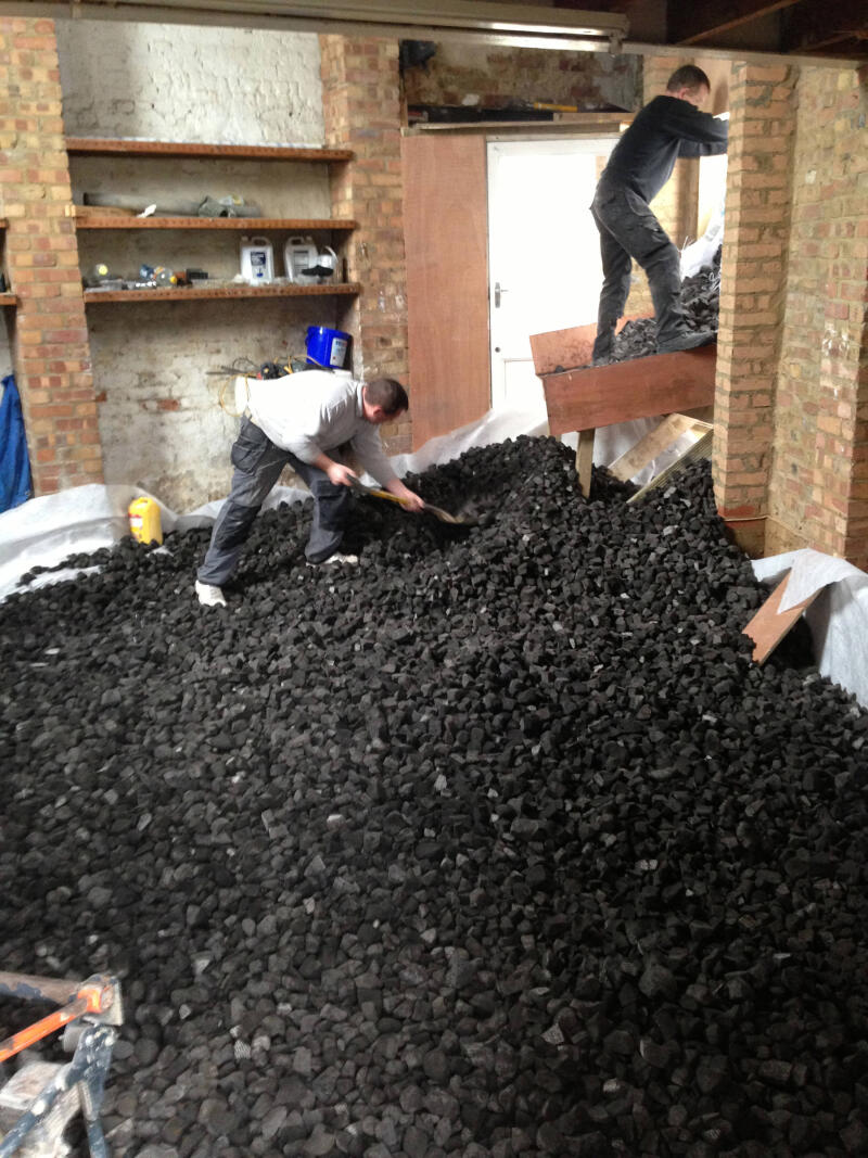 recylced foamed glass floor insulation